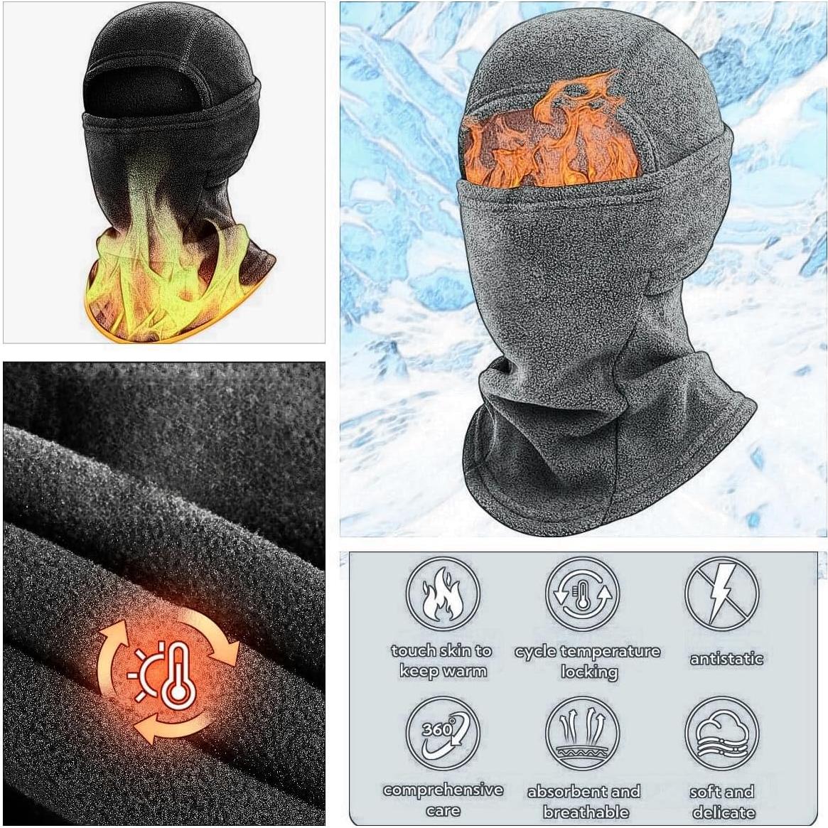 Gorro de Forro Polar Cálido LLmoway Unisex Verde Ejército