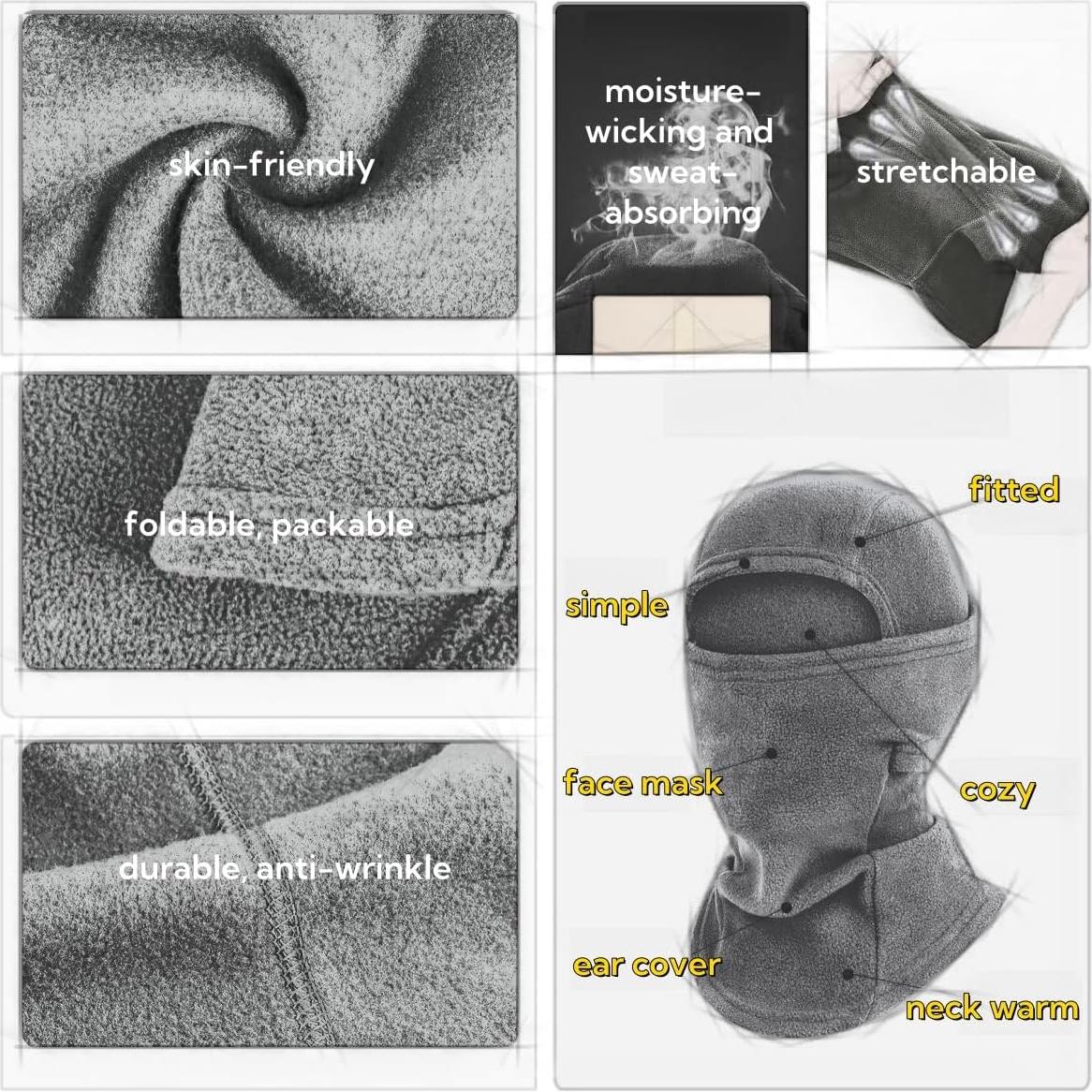 Gorro de Forro Polar Cálido LLmoway Unisex Verde Ejército