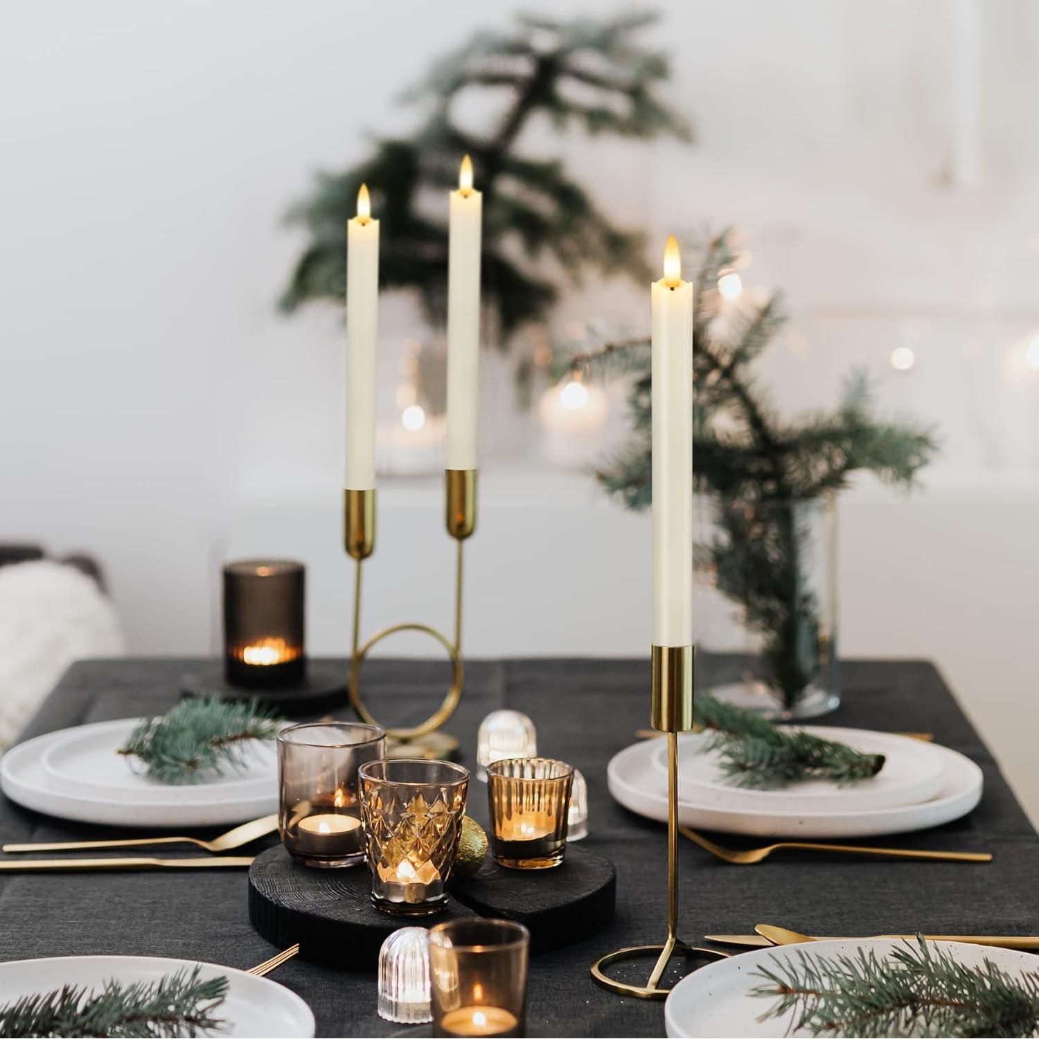 Juego de 6 Velas LED Sin Llama SEHNSY 24.4 cm con Control Remoto