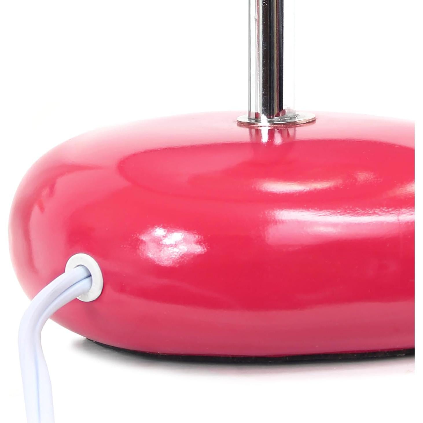 Lámpara de Mesa de Piedra Rosa Simple Designs LT1153-PNK