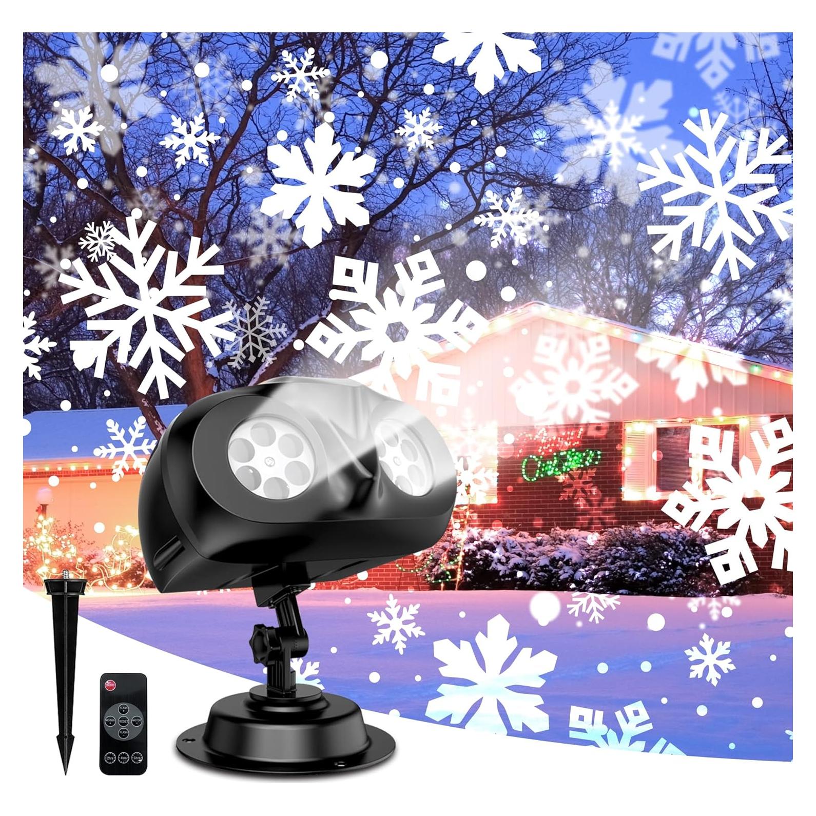 Proyector de Copos de Nieve JACKYLED Doble Cabeza IP65