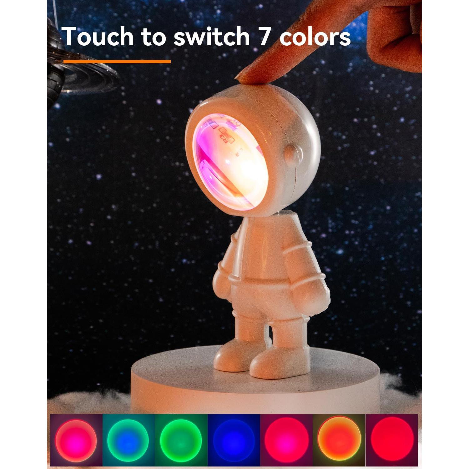 Proyector de Atardecer LED Astronauta Luubeibei 7 Colores