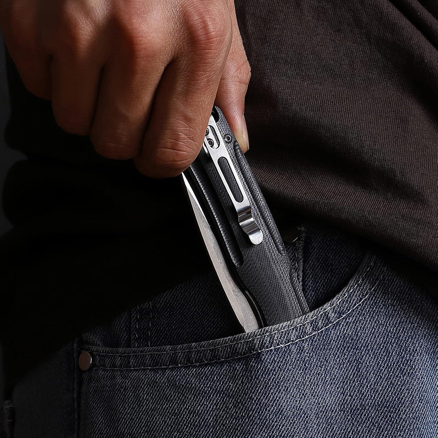 Cuchillo Plegable Firebird Ganzo FH91-GB Acero D2 Mango G10 Verde