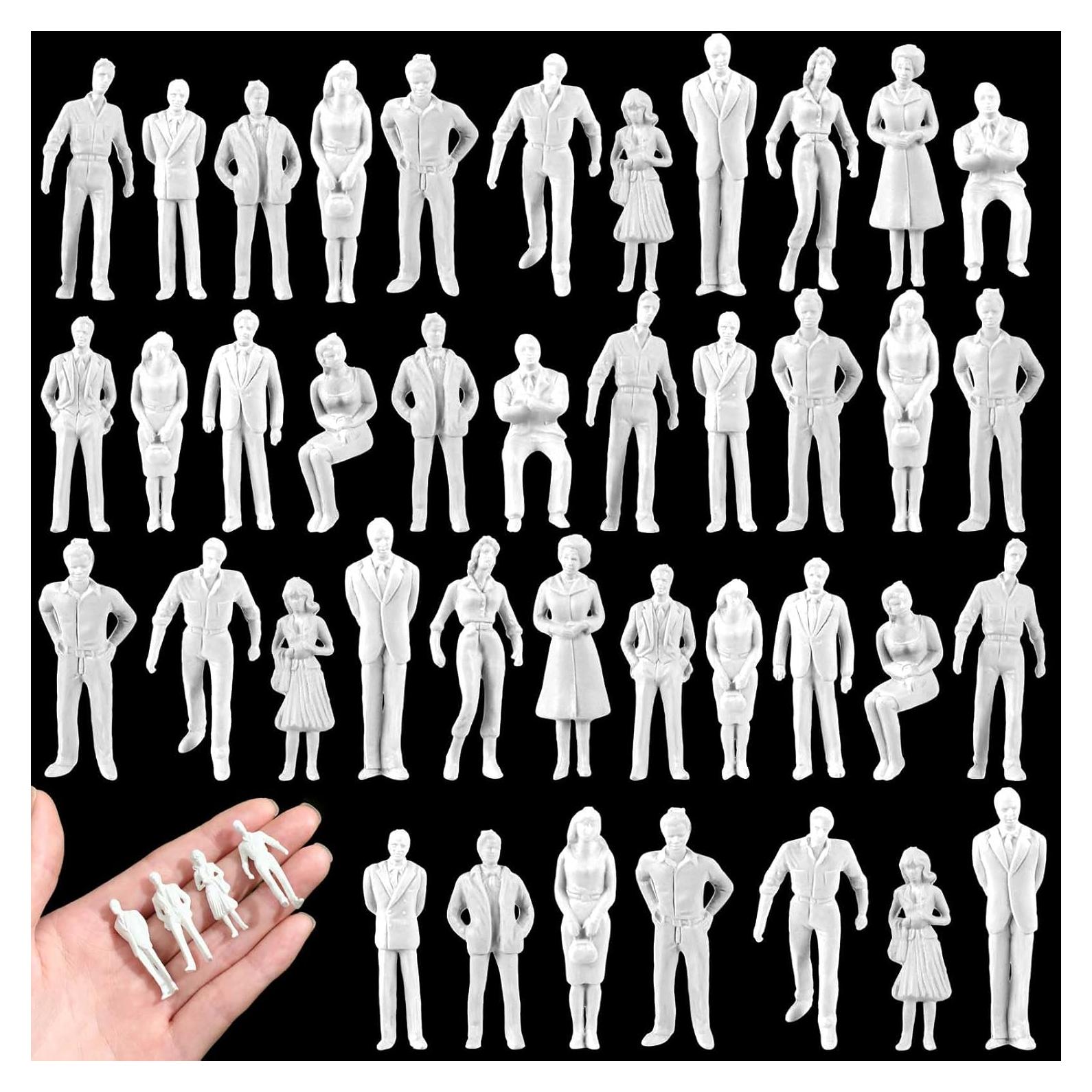 Figuras Miniatura 50 Pcs Namalu Escala 1:50 Blancas