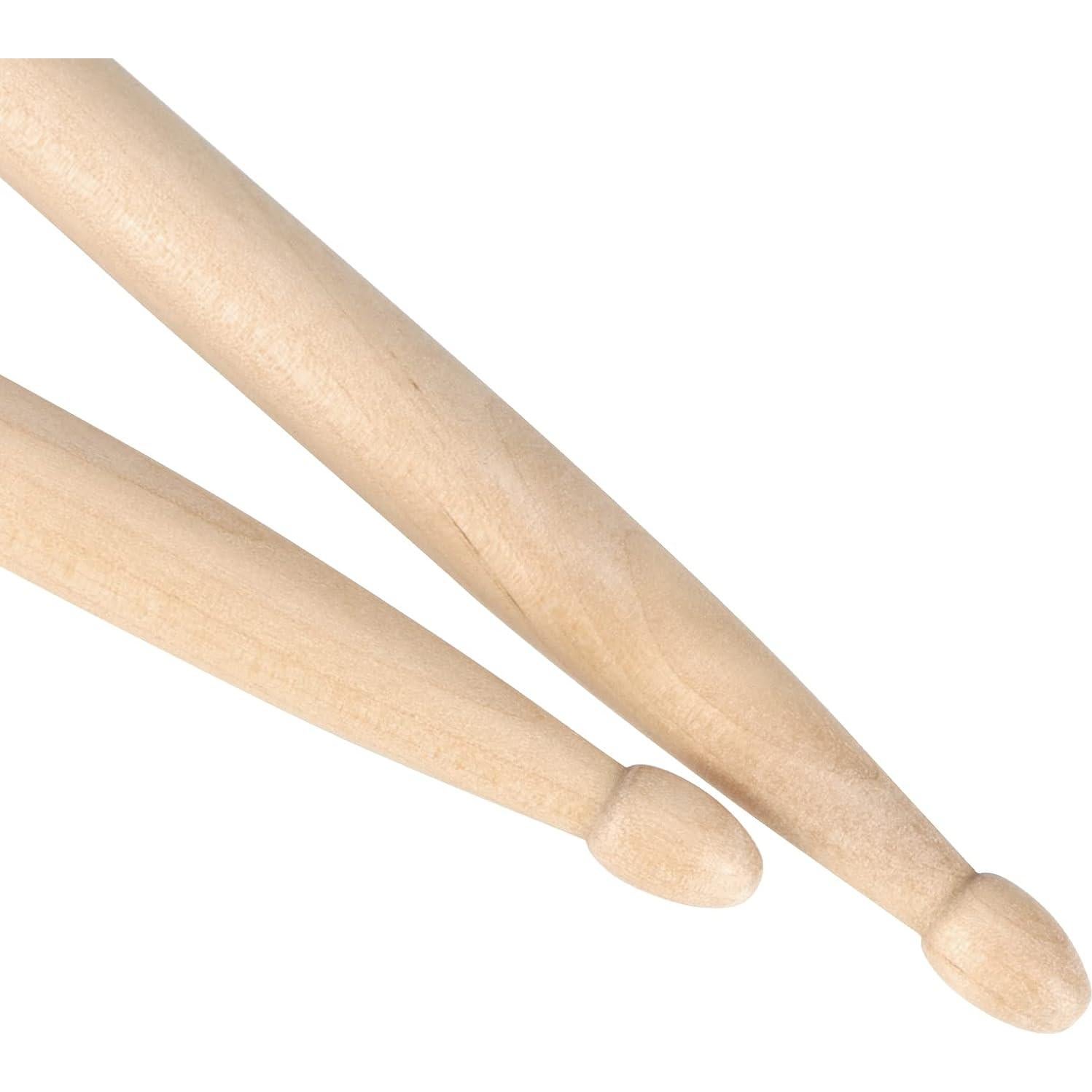 Palos de Batería SINJEUN 24 Pares 5A Madera Natural