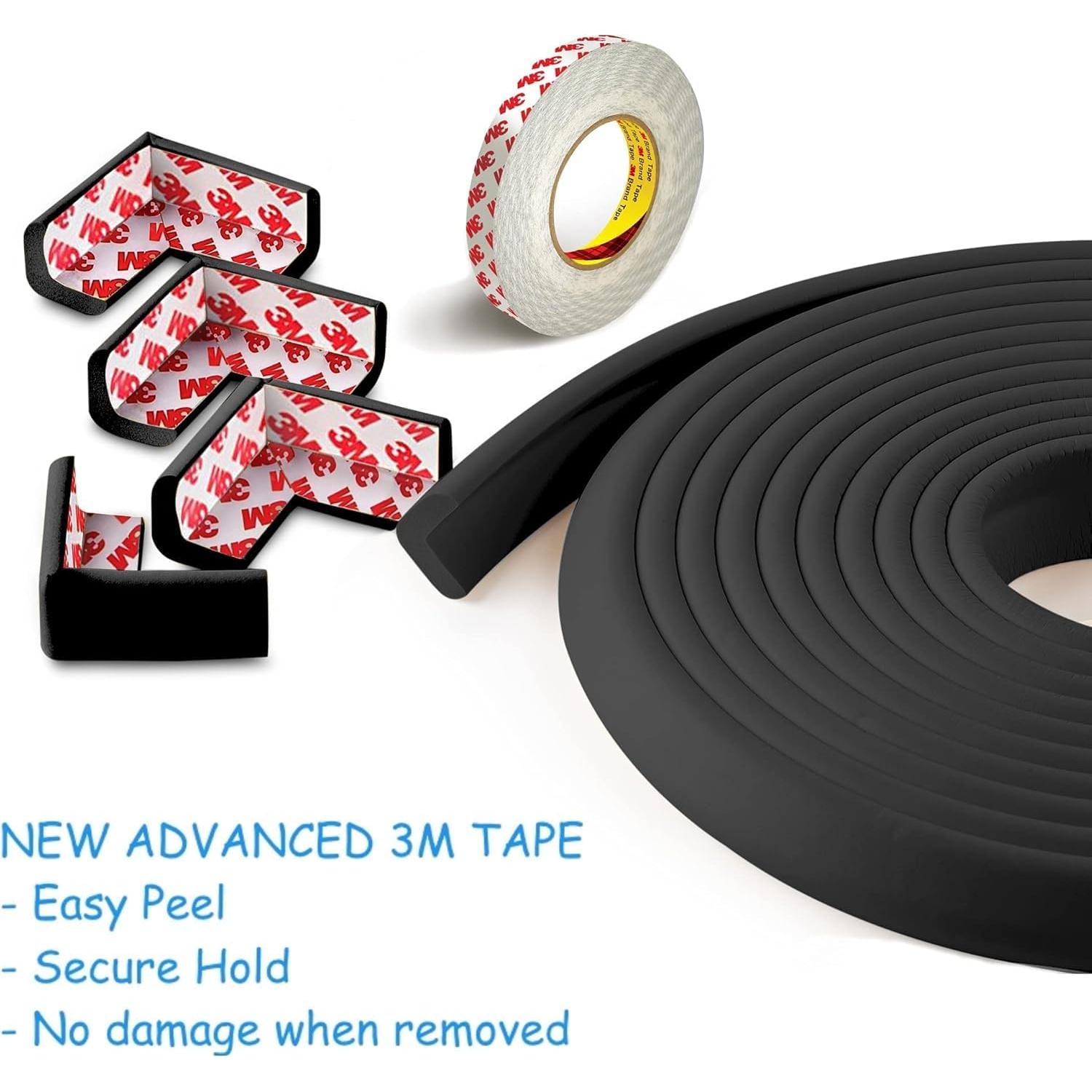 Protector de Bordes y Esquinas Komfortology 15 pies Negro