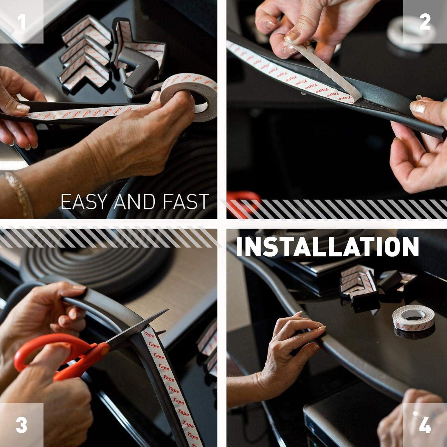 Protector de Bordes y Esquinas Komfortology 15 pies Negro