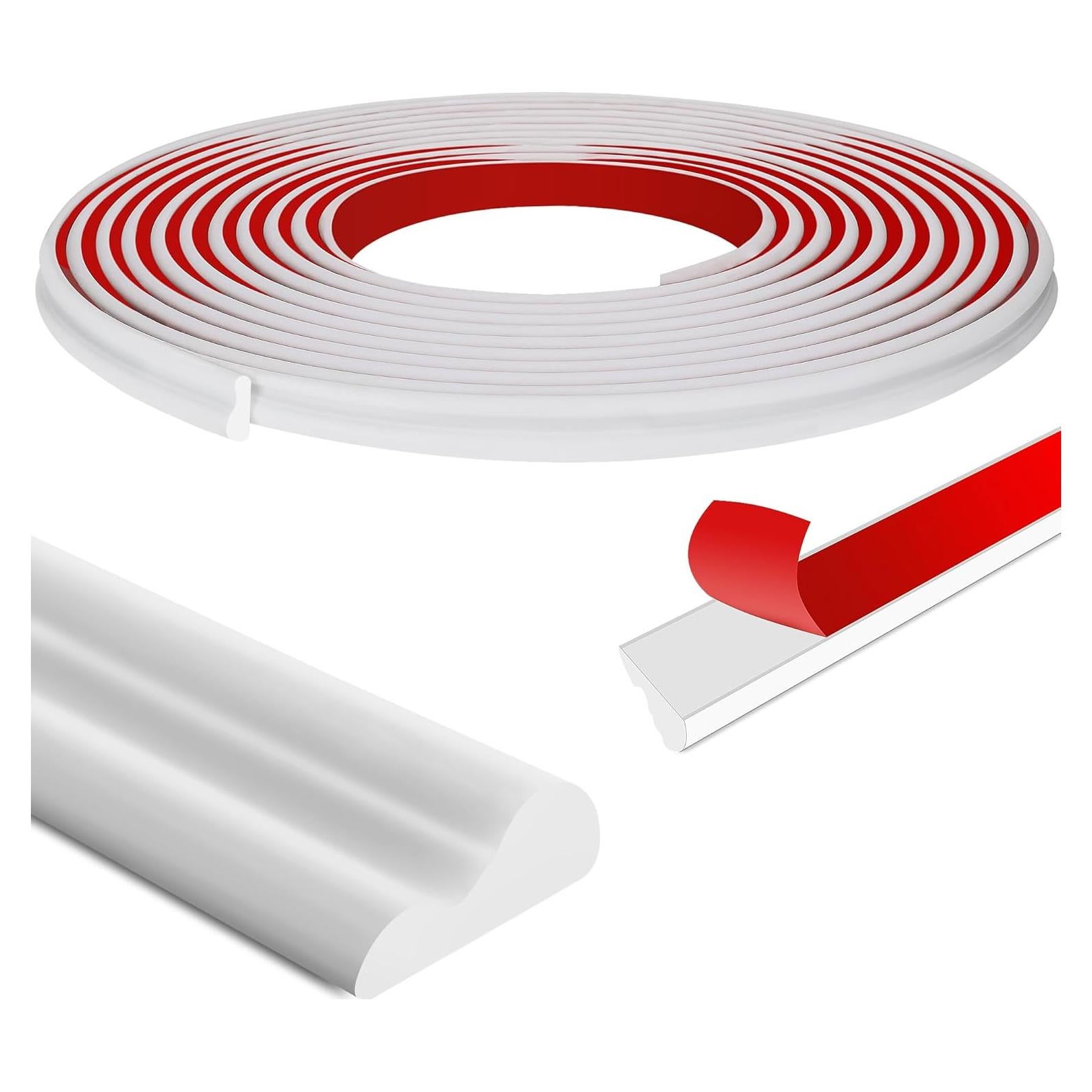 Moldura de Decoración de Pared Autoadhesiva moonoom 20 pies