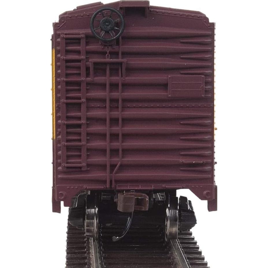 Carro de Carga Walthers Milwaukee Road HO Rojo Amarillo