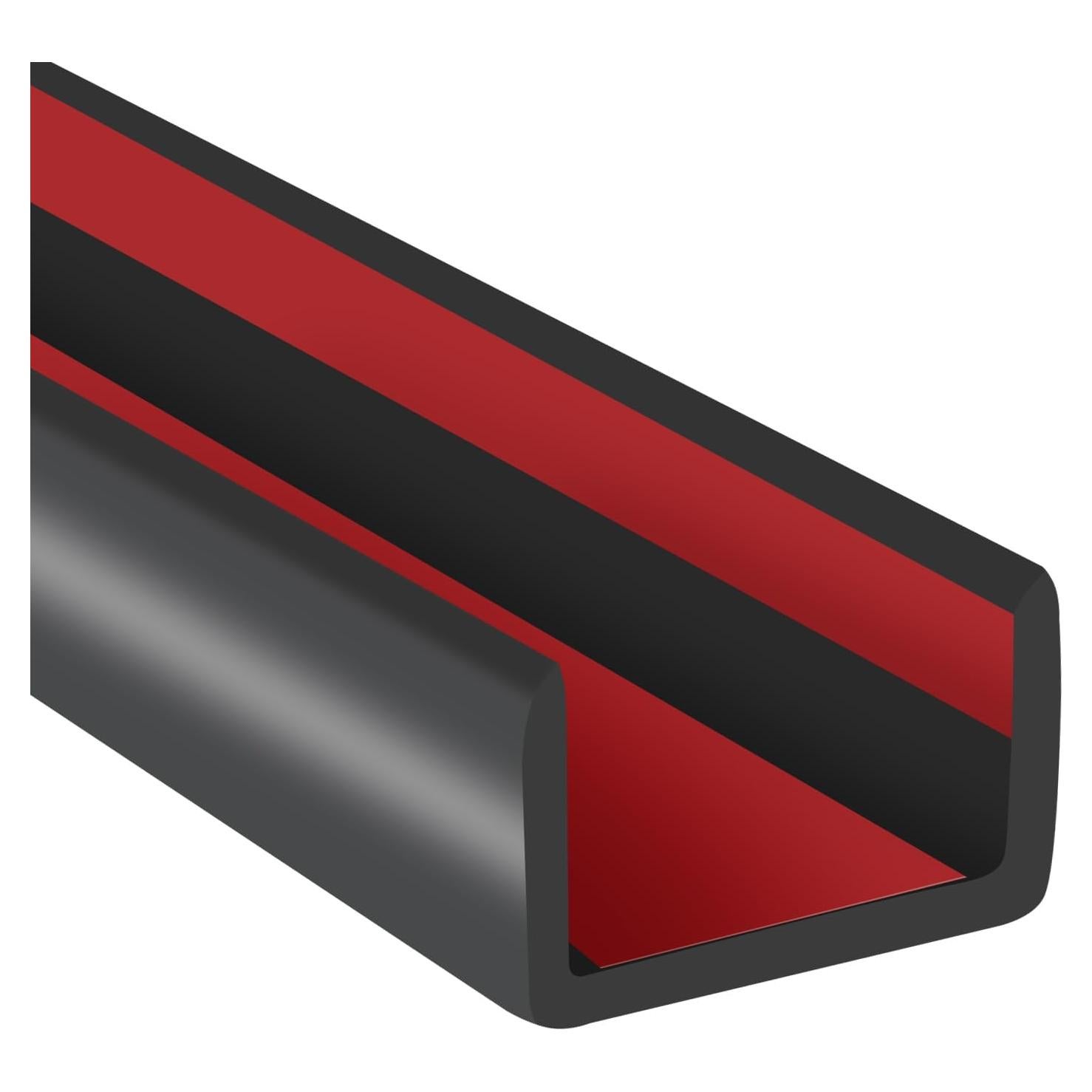 Bisel de borde autoadhesivo YANRUI 1.5" x 6m negro EPDM