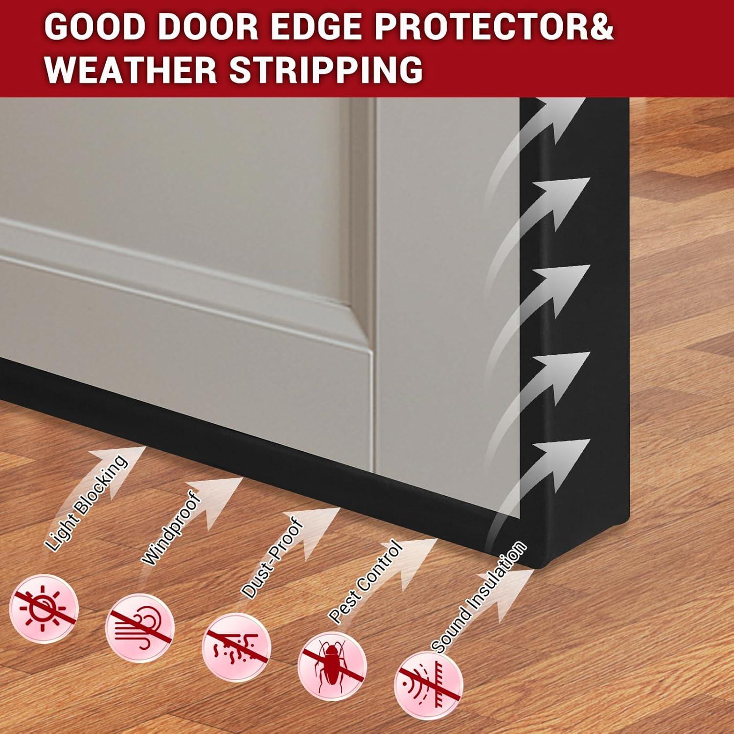 Bisel de borde autoadhesivo YANRUI 1.5" x 6m negro EPDM