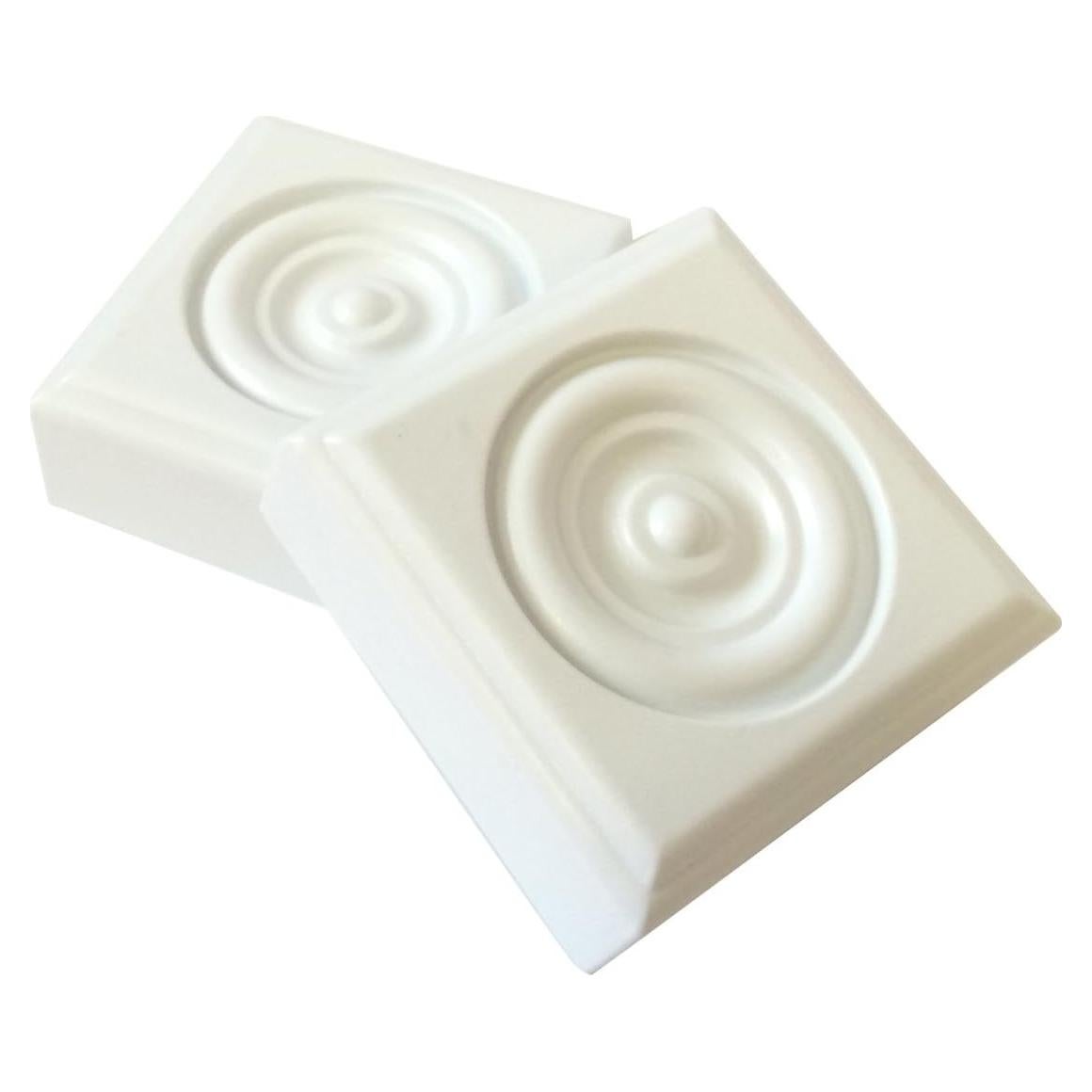 Roseta Clásica de Plástico 2 Piezas 6.99 cm Moldura de Minuto