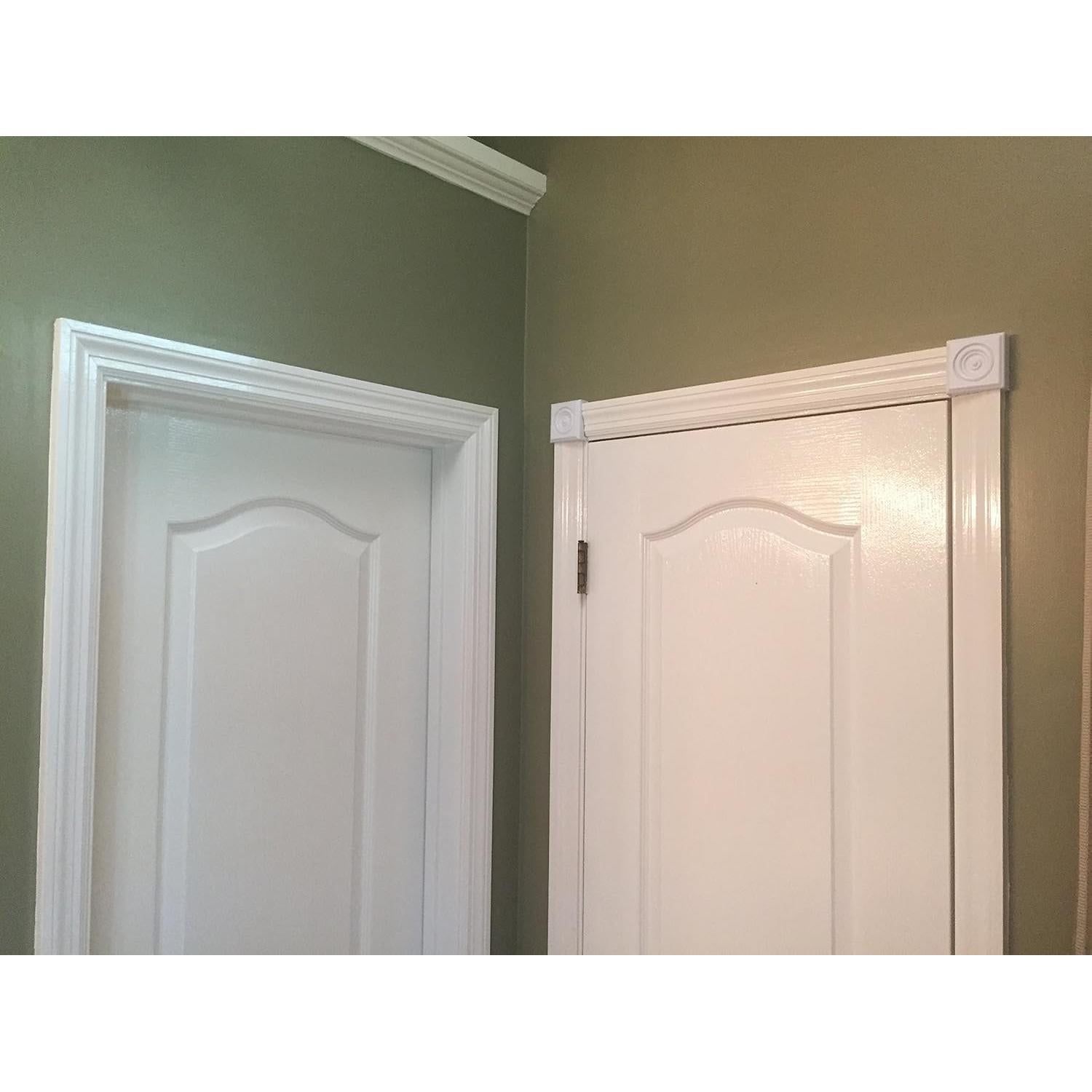 Roseta Clásica de Plástico 2 Piezas 6.99 cm Moldura de Minuto