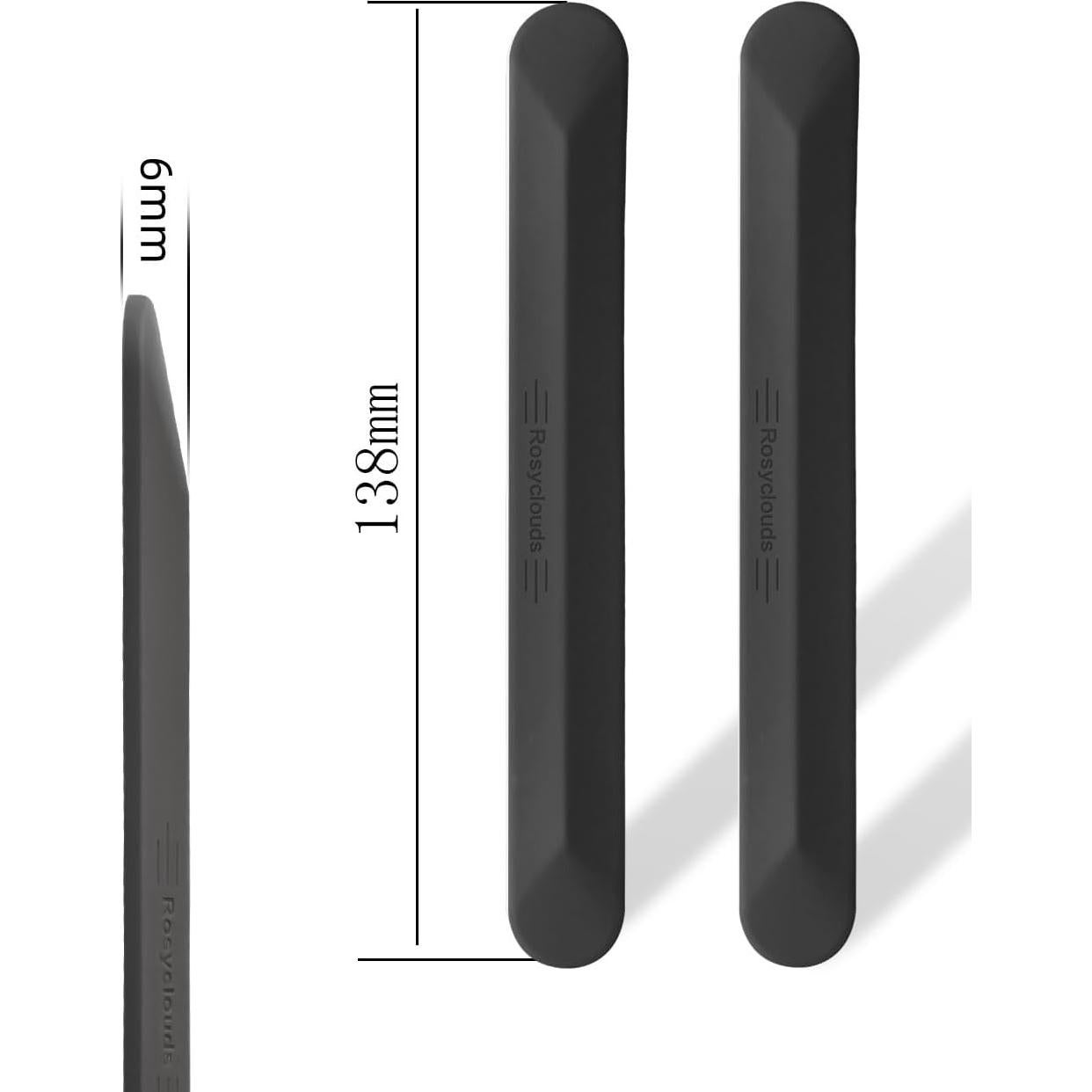 Protector de Bisel de Puerta de Coche muekzru FZ-GJ-BT 4PCS Negro