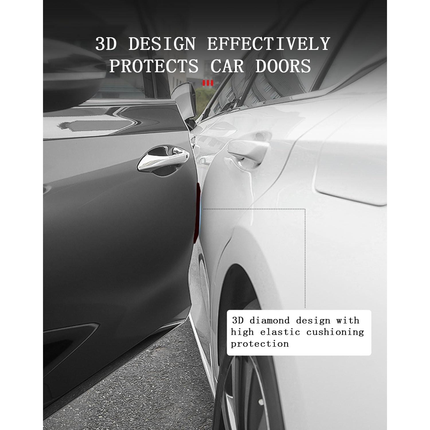 Protector de Bisel de Puerta de Coche muekzru FZ-GJ-BT 4PCS Negro