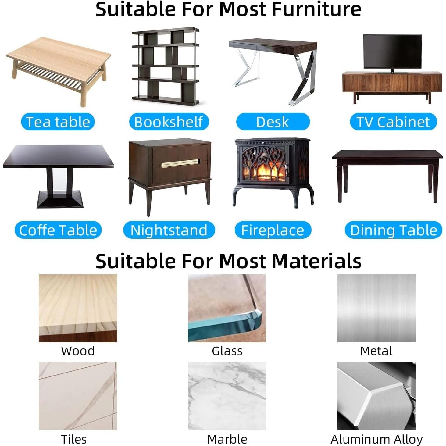 Cinta Protectora de Bordes MILEQEE 3cm x 3m Transparente