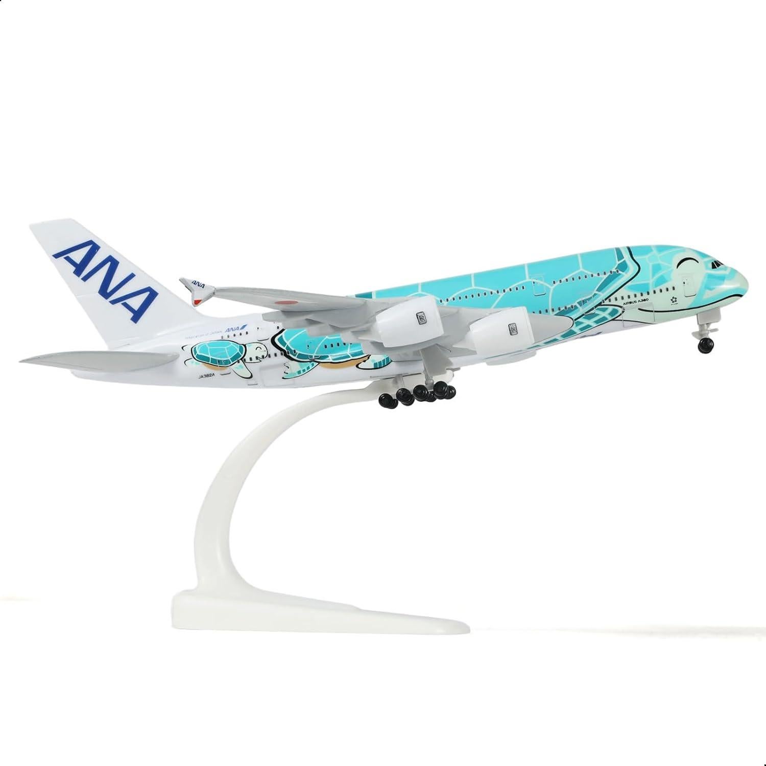 Modelo A380 1/300 QIYUMOKE Tortuga Marina Verde