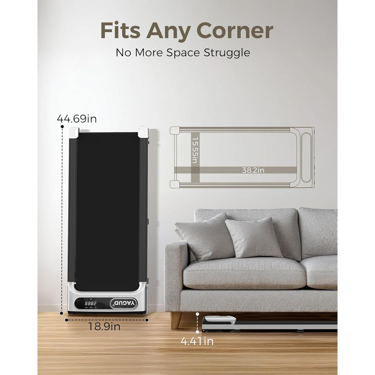 Caminadora Bajo Escritorio Yagud 2.5HP Portátil 120kg LED