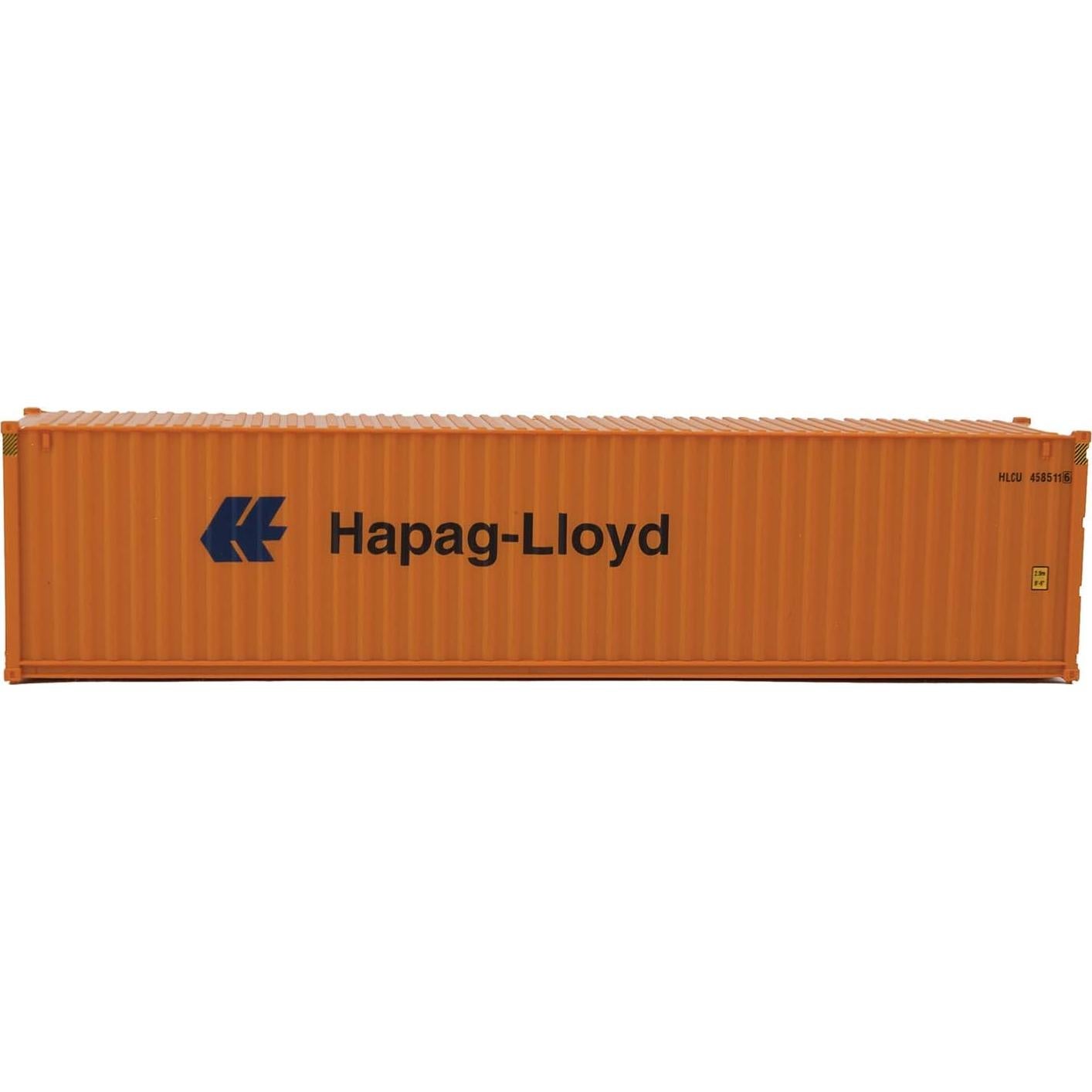 Contenedor HO Walthers Hapag Lloyd 40' Hi Cube Naranja Azul