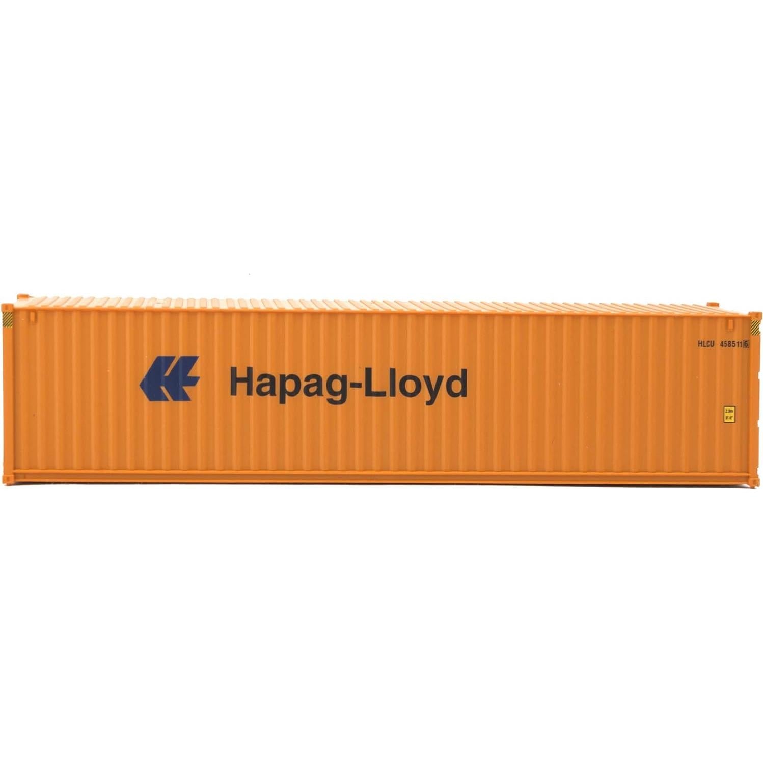 Contenedor HO Walthers Hapag Lloyd 40' Hi Cube Naranja Azul