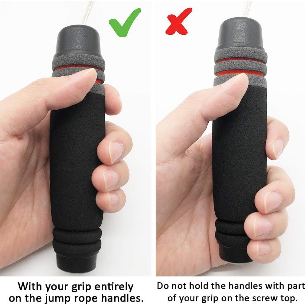 Benvo Weighted Ropeless Jump Rope Cordless Speed Rope Skipping Rope for Double Unders, Exercise, WOD, Boxing, MMA Beachbody Training Fitness- Updated Version