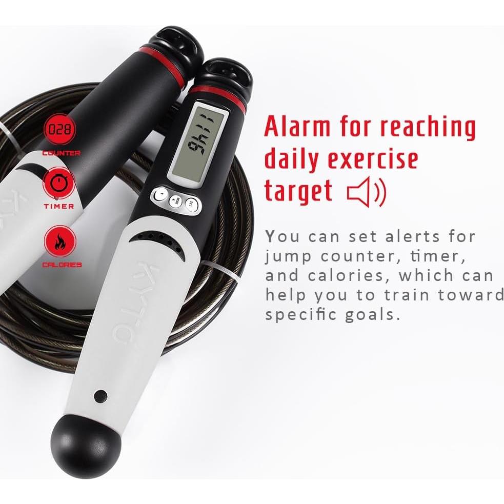 Cuerda de Salto Inteligente KYTO con Contador y Longitud Ajustable