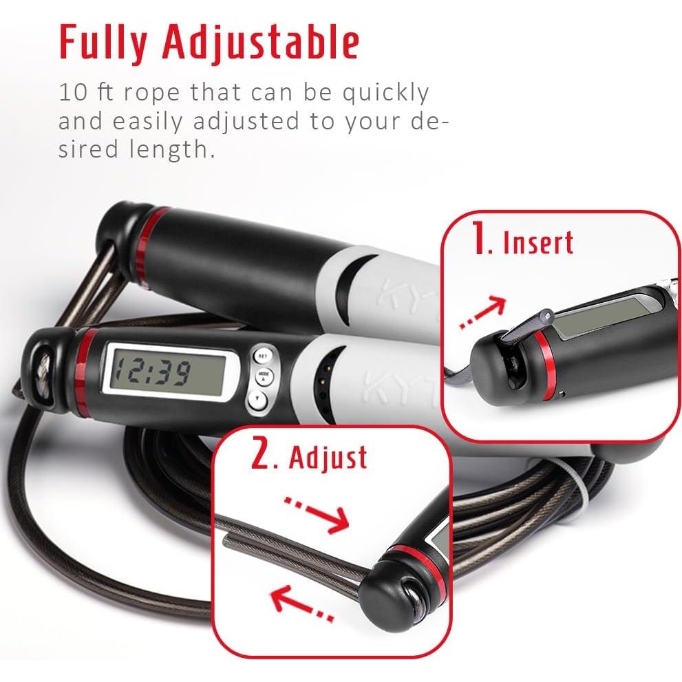 Cuerda de Salto Inteligente KYTO con Contador y Longitud Ajustable