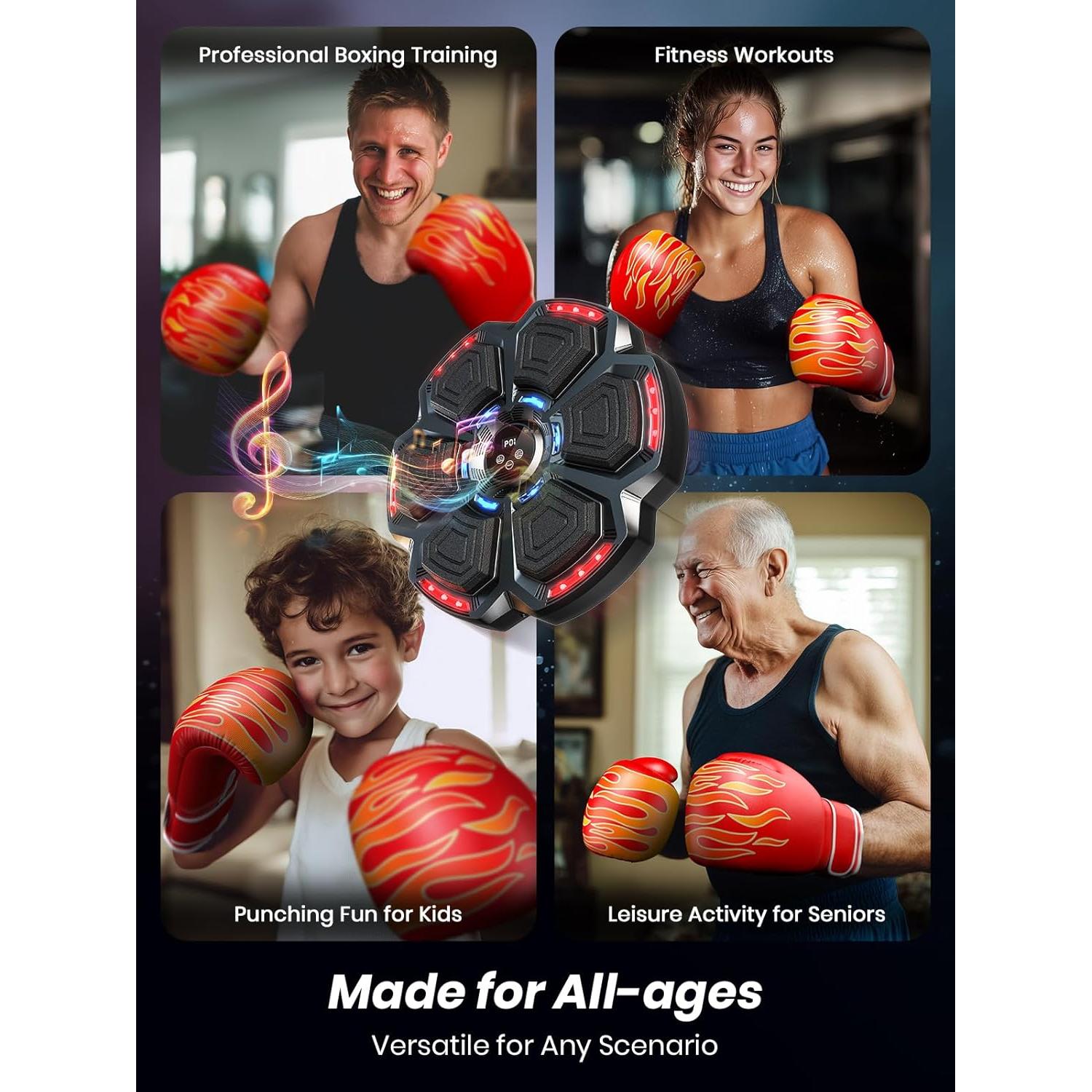 Máquina de Boxeo Musical Inteligente Fuelion FL-MBOXINGMACHINE-06