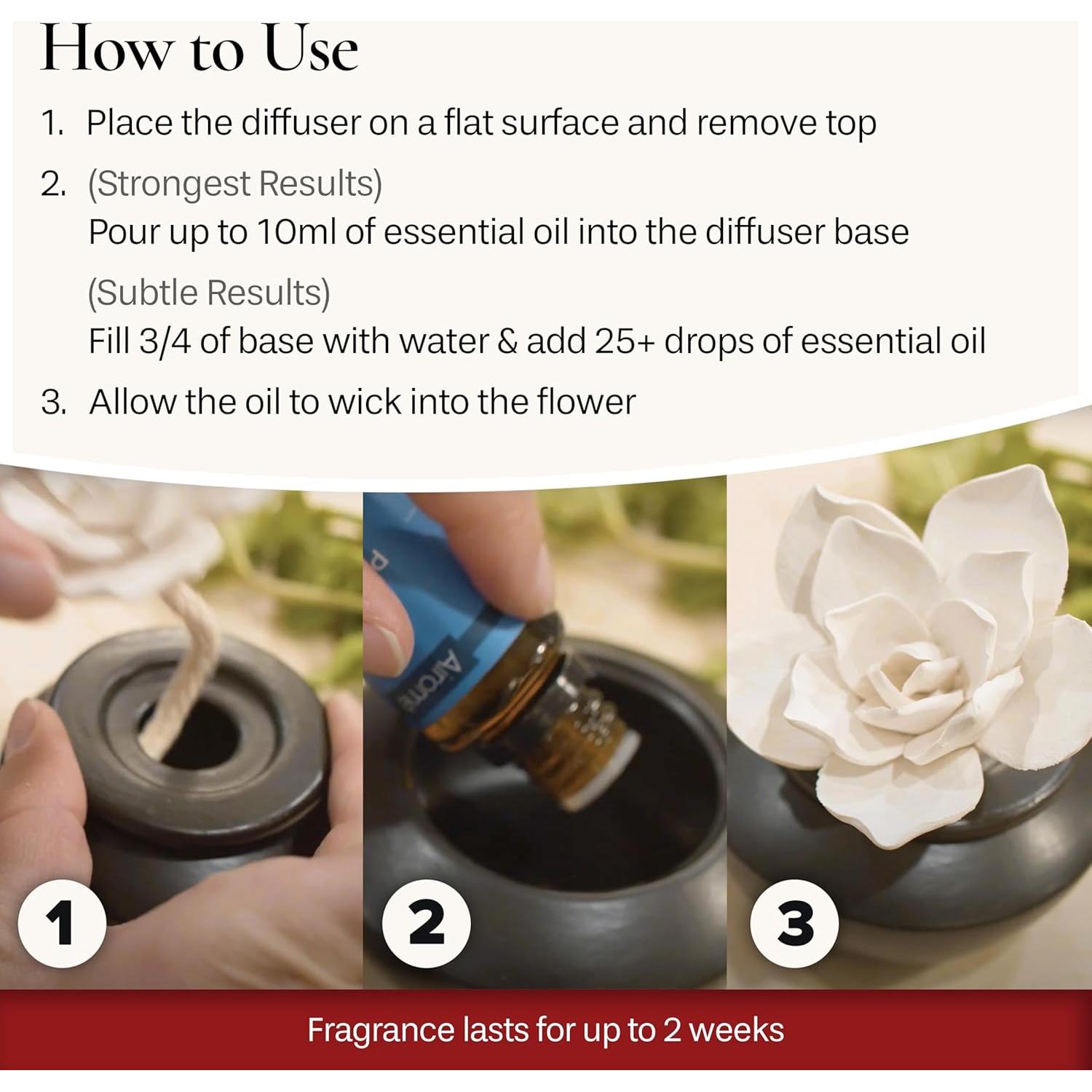 Difusor de Aceite Esencial Airomé PDGAR con 15ml Menta