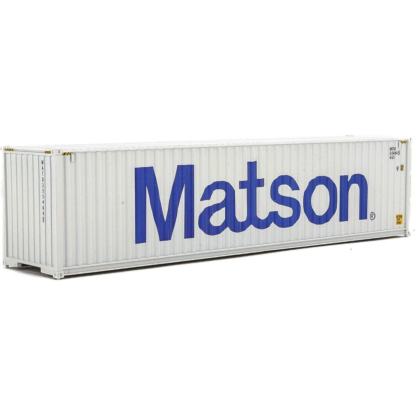 Contenedor 40' Hi Cube Walthers Matson Escala HO