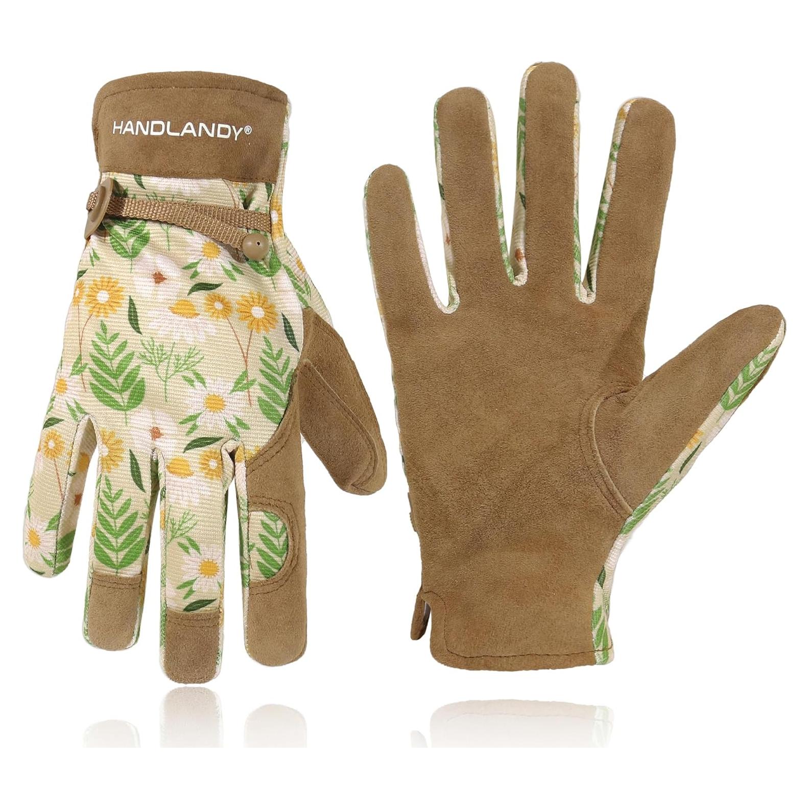 Guantes de Trabajo HLDD HANDLANDY para Mujeres - Cuero y Transpirables