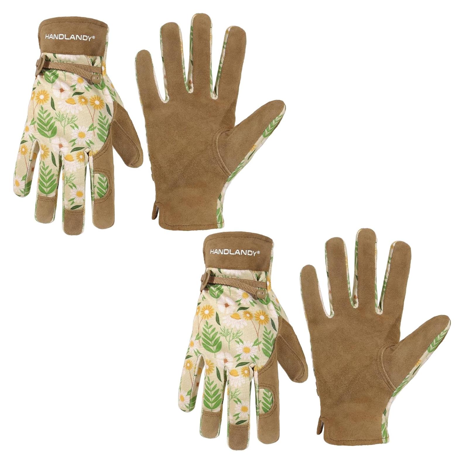 Guantes de Trabajo HLDD HANDLANDY para Mujeres - Cuero y Transpirables