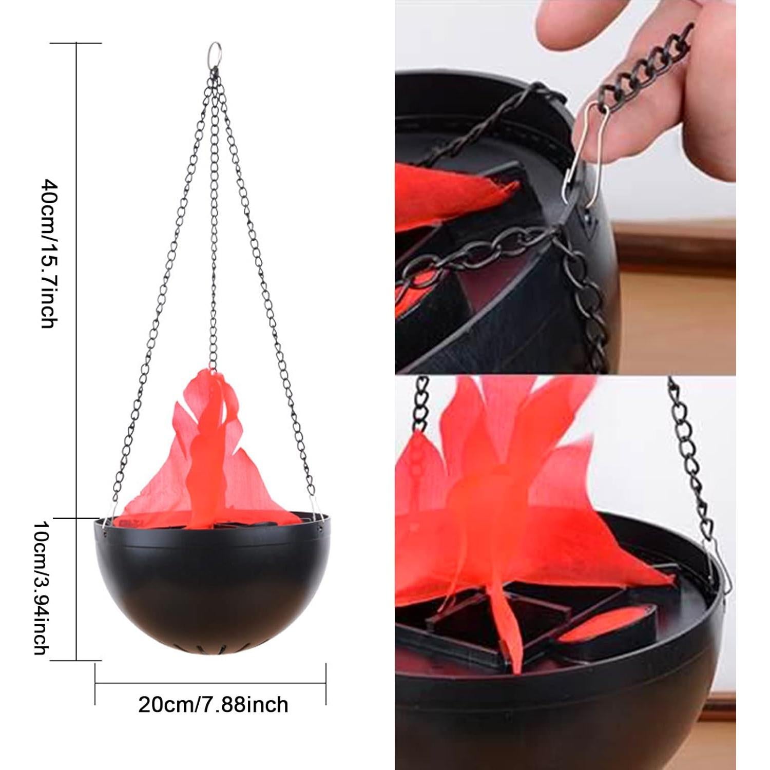 Luz de Llama Colgante LED 3D YANGVVIA 50cm Efecto Realista