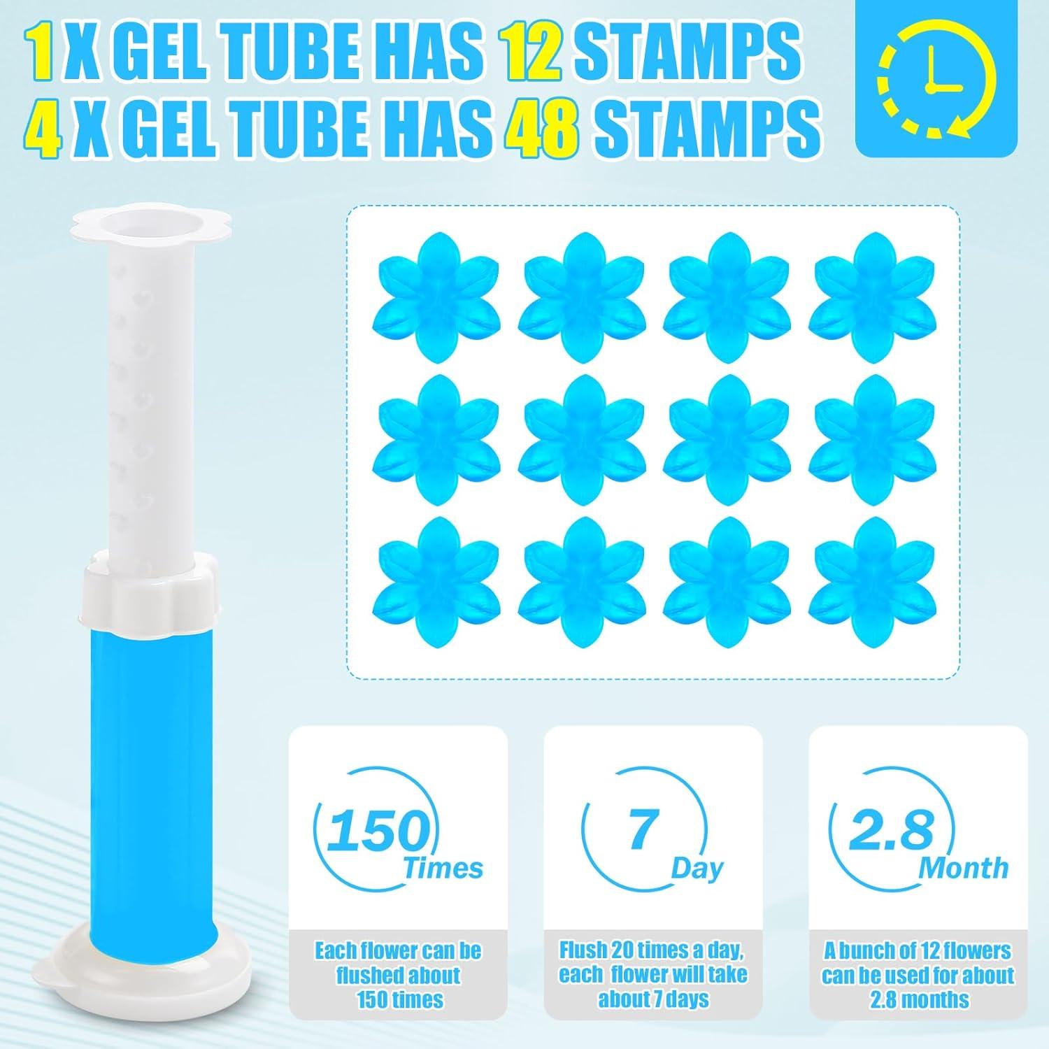 Paquete de 4 Gel para Inodoro AstrivixDD - 48 Sellos Fragancias