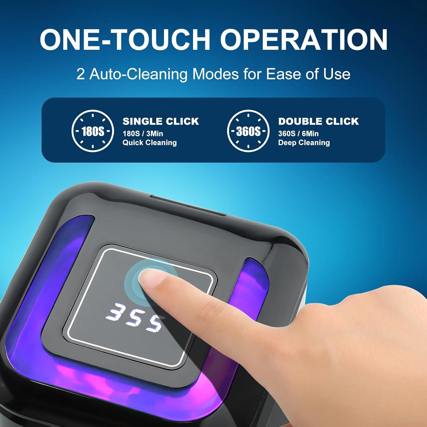 Limpiador Ultrasonido TMEOIIPY 180ML para Dentaduras y Joyería