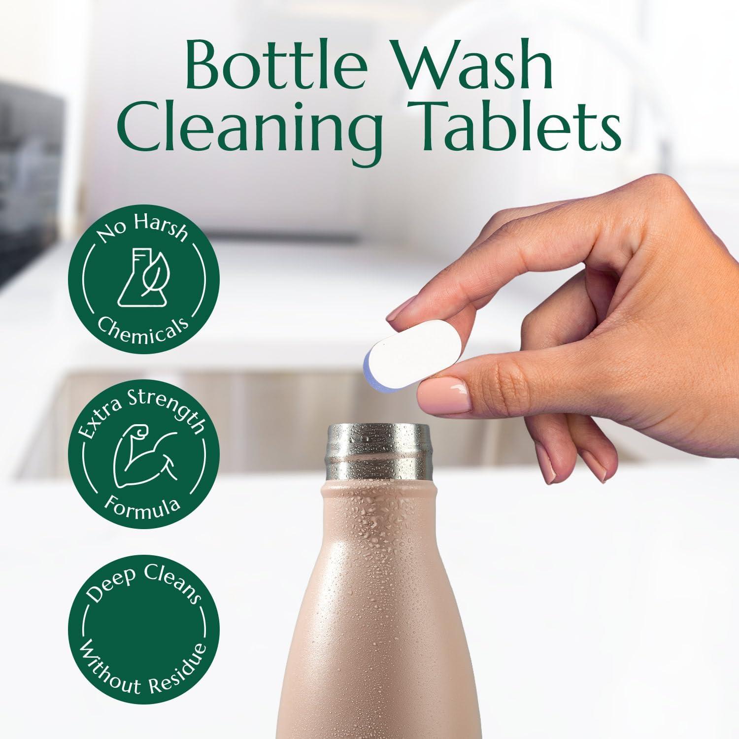 Tabletas Limpiadoras de Botellas Cleanomic - Paquete de 12