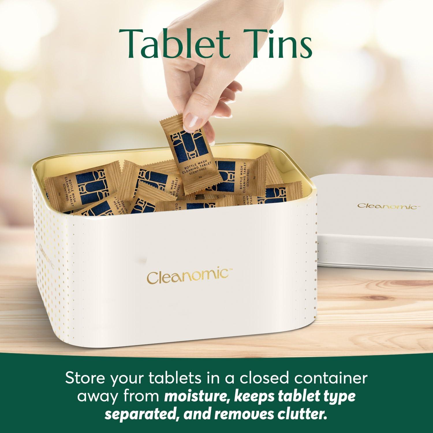 Tabletas Limpiadoras de Botellas Cleanomic - Paquete de 12