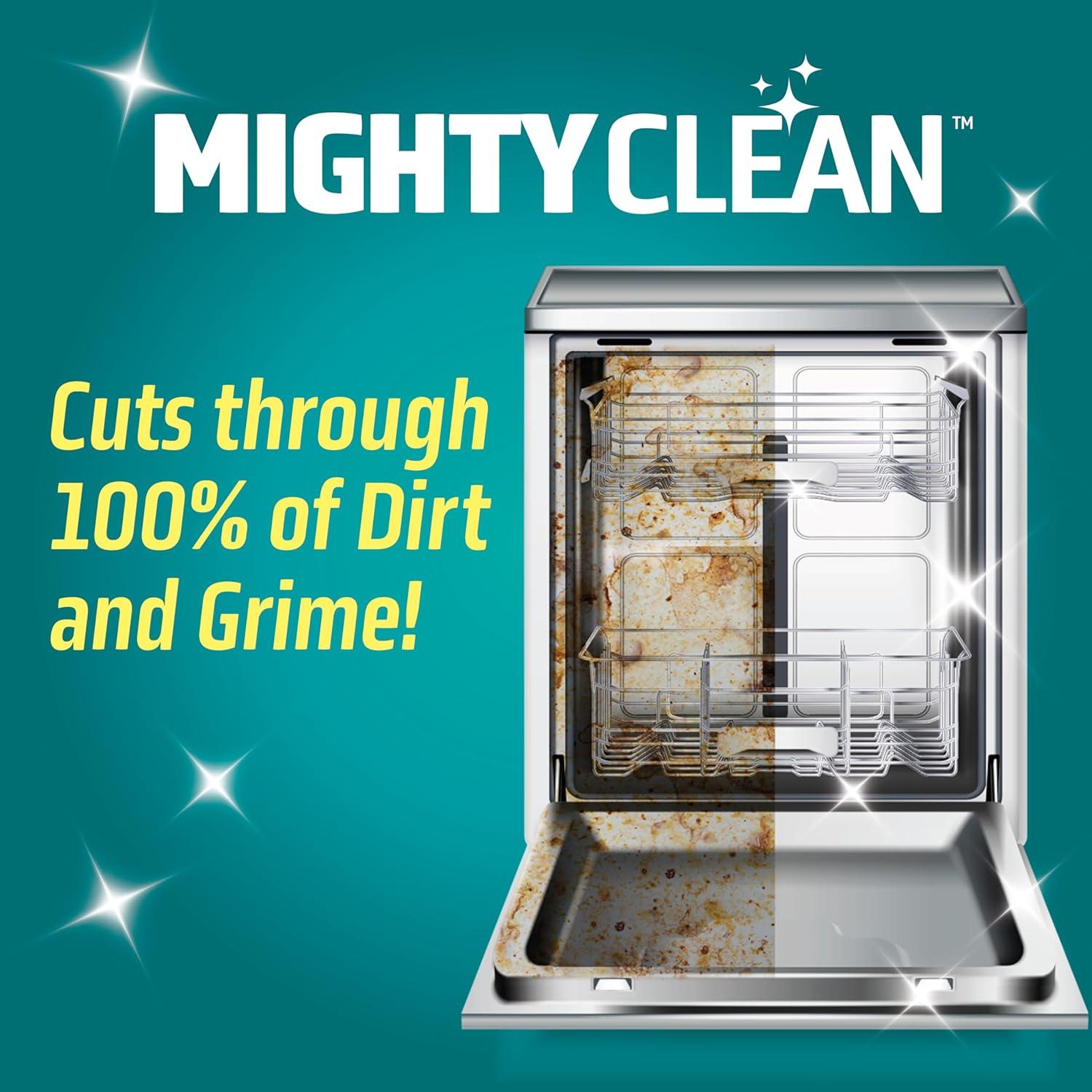 Limpiador y Desodorante de Lavavajillas MIGHTY CLEAN 24 Tabletas