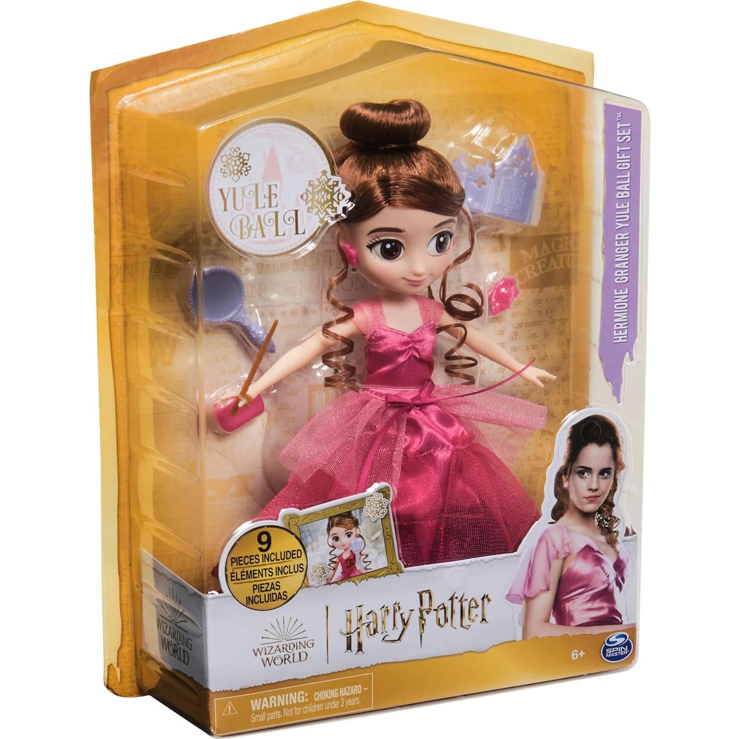 Muñeca Hermione Granger 20 cm Set Baile de Yule 9 Piezas