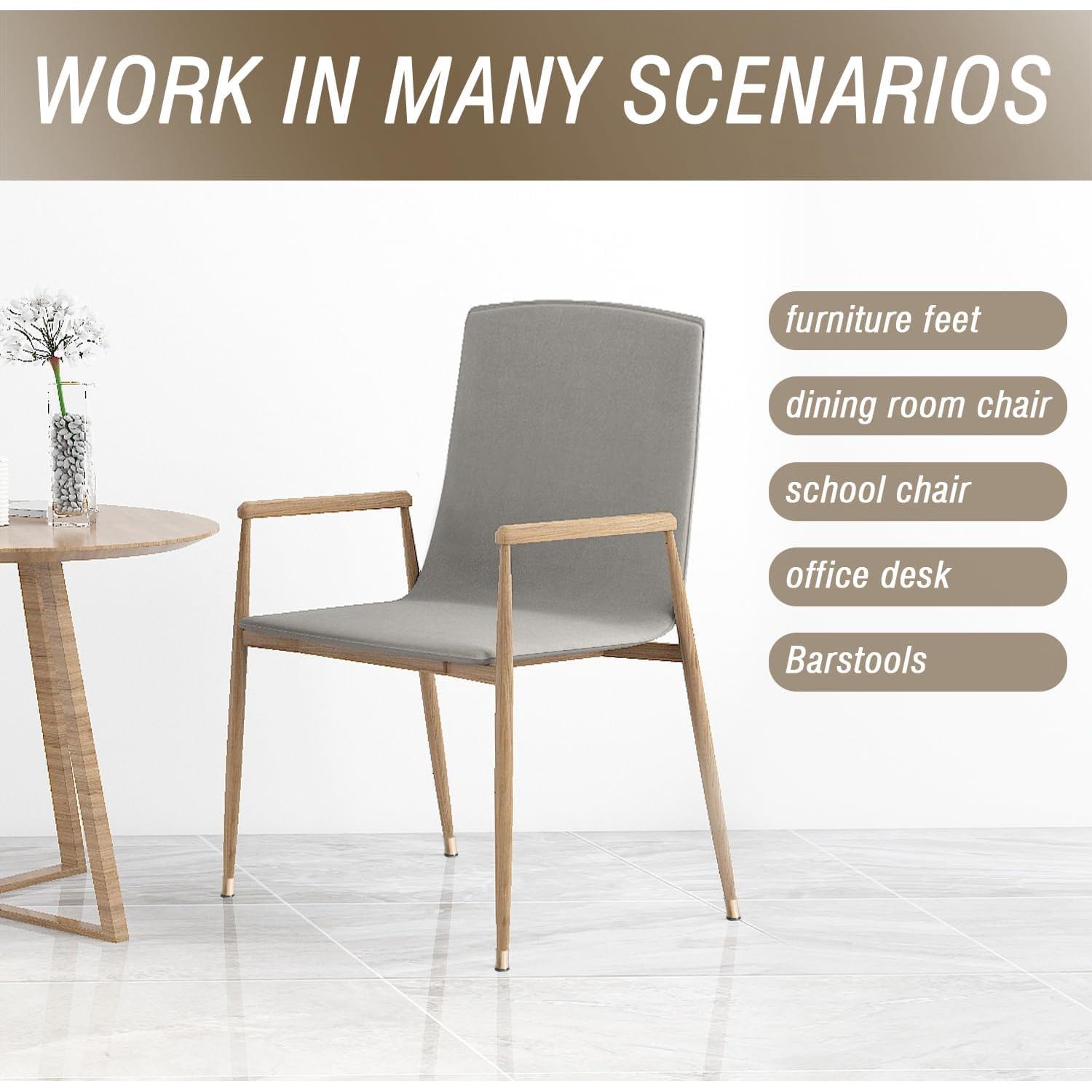 Protectores de patas de silla BUMACO silicona transparente 20 piezas