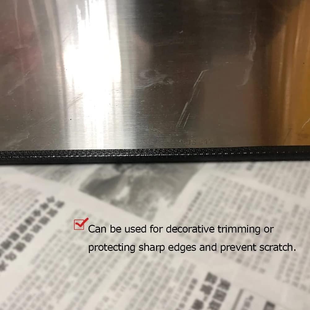 Bisel de goma negro Tintvent 7.92m para bordes de 0.635cm