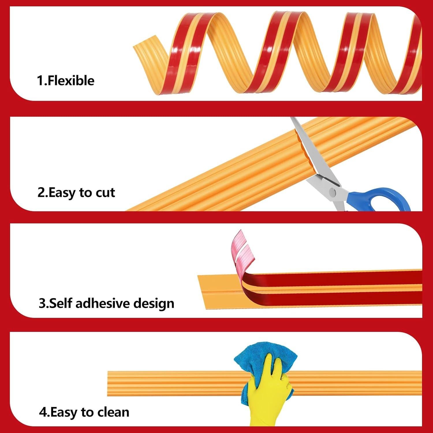 Protector de Esquinas de Pared Yonilarey 2cm x 3.2m Autoadhesivo