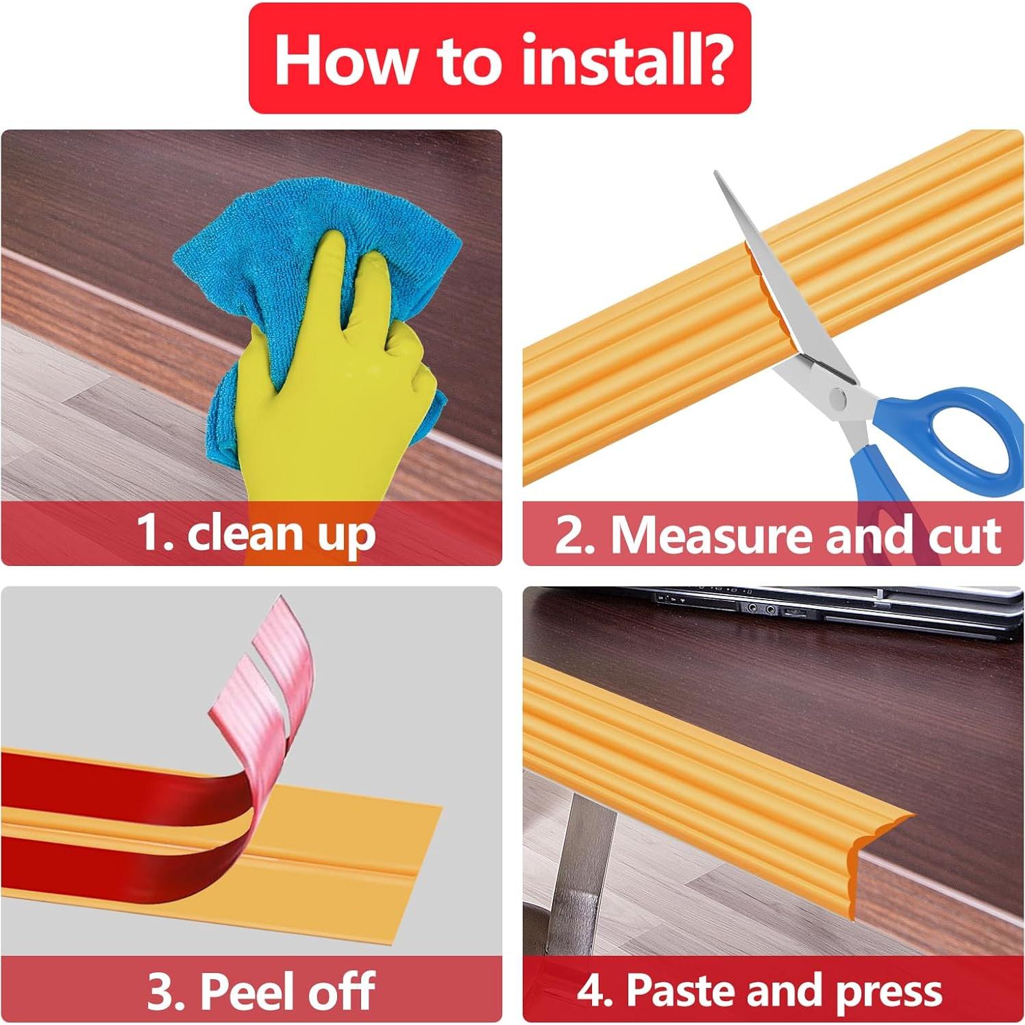 Protector de Esquinas de Pared Yonilarey 2cm x 3.2m Autoadhesivo