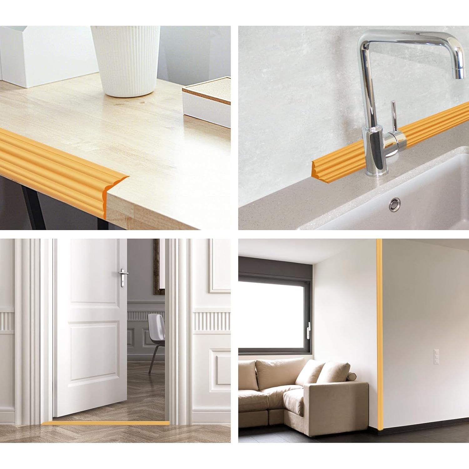 Protector de Esquinas de Pared Yonilarey 2cm x 3.2m Autoadhesivo