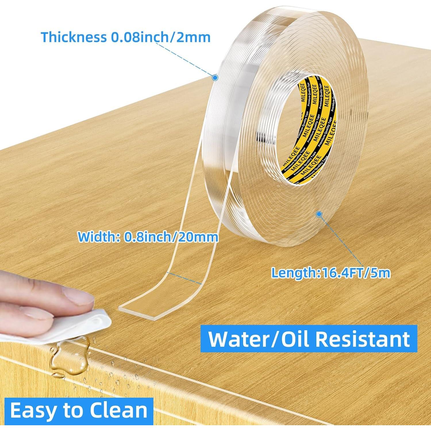 Cinta Protectora de Bordes MILEQEE 2cm x 5m Transparente