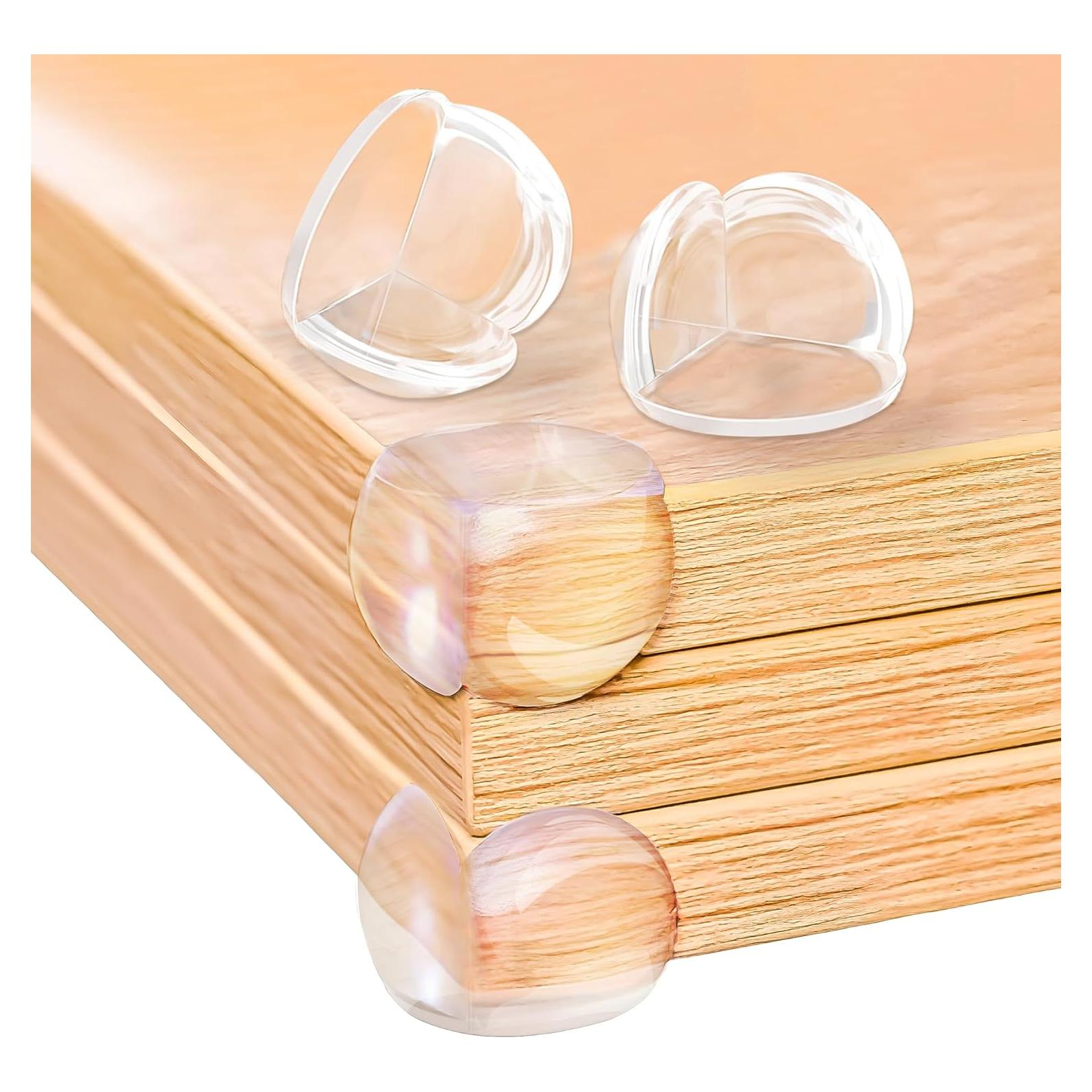 Protectores de Esquinas Transparentes Elite - Silicona 12 Piezas