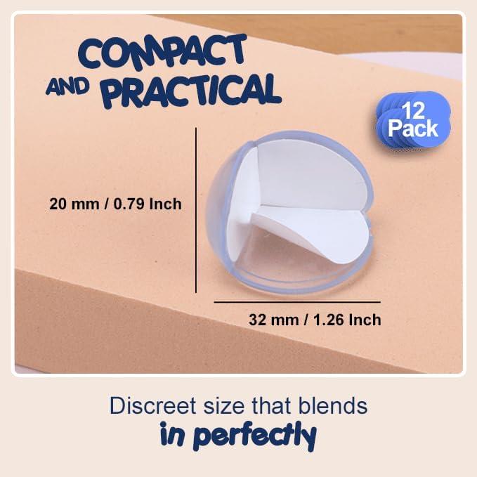 Protectores de Esquinas Transparentes Elite - Silicona 12 Piezas