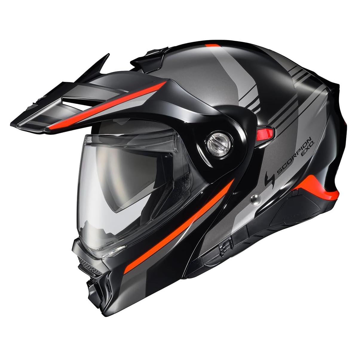 Casco Modular ScorpionEXO AT960 Aventura 3X Grande Negro/Rojo