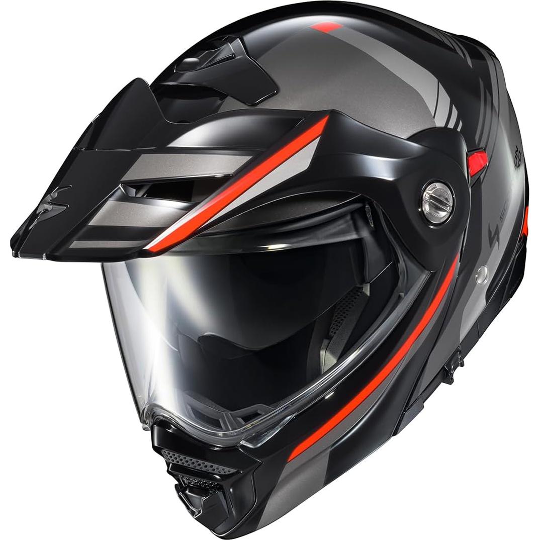 Casco Modular ScorpionEXO AT960 Aventura 3X Grande Negro/Rojo