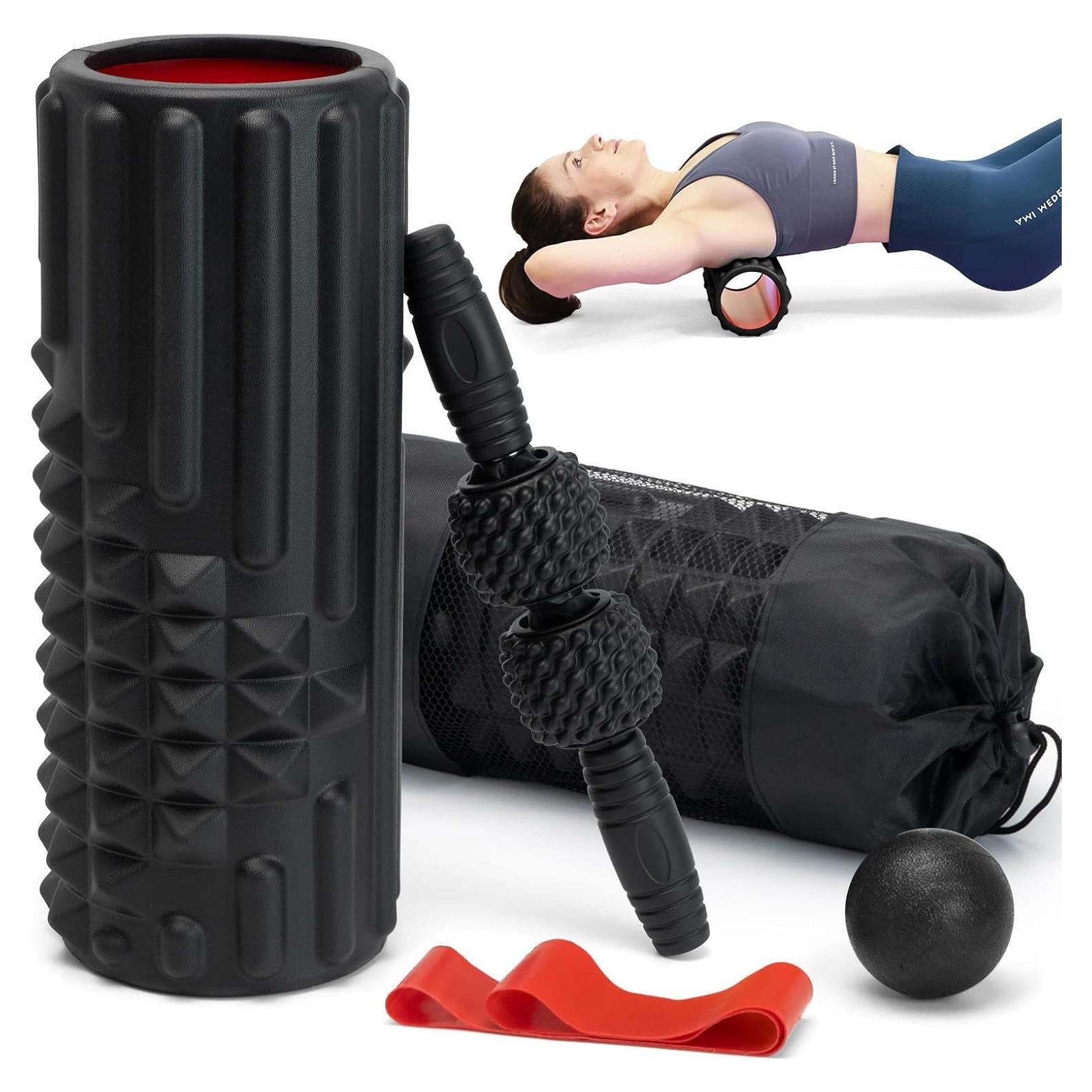 Juego de Rodillos de Espuma Zmarthumb 5 en 1 para Masaje Muscular